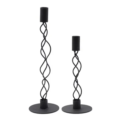 Custom Metal Candle Holder - Black Tea Light Candle Holders for Home Decoration