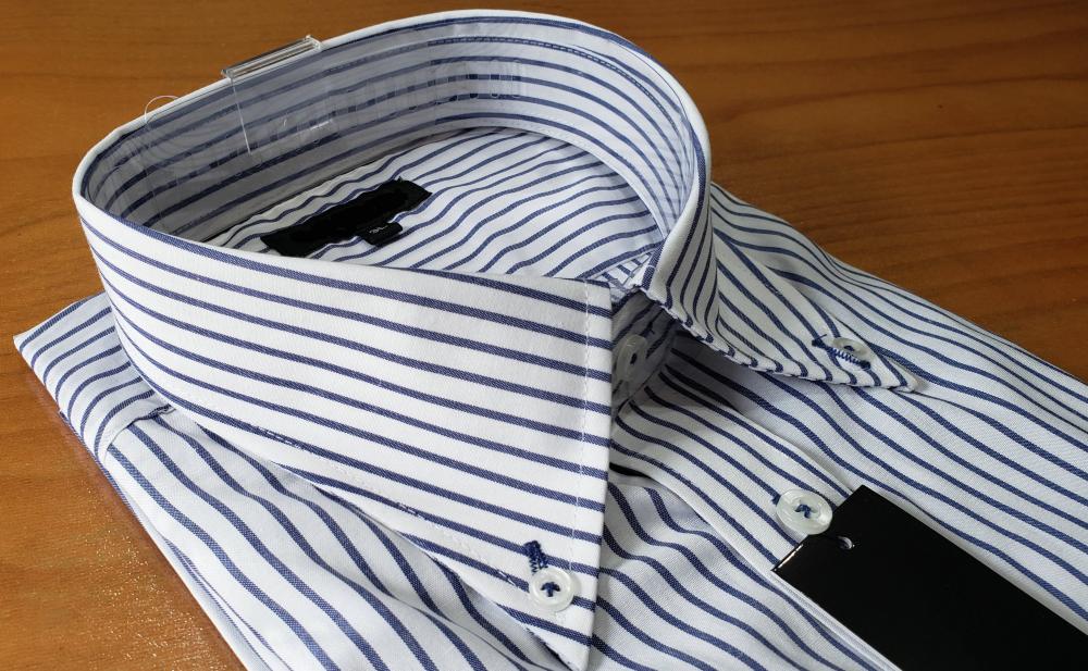 Yarn Dyed Short Sleeved Men S Shirt Collar
