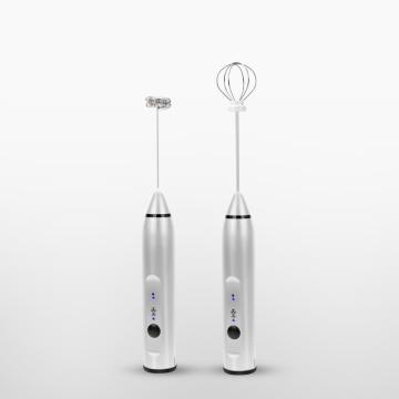 Rechargeable Stainless Steel Milk Frother and Beater for Coffee and Milk Foaming