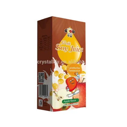 best selling fruit soy juice with fruit flavors soja juice drink  tetra pak