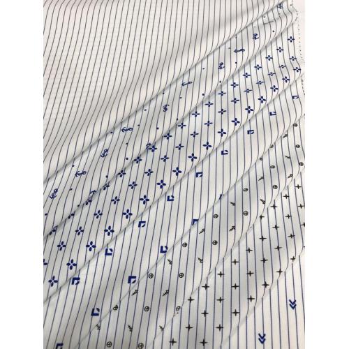 T/C Woven Yarn-dyed Stripe Printed Processing Fabric