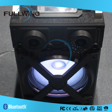 FW-1541 Flashing btooth DJ mixer bluetooth speaker with audio amplifier