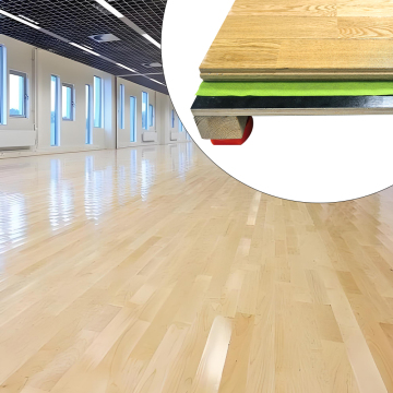 Dance Studio Pine Single-layer Keel Wooden Floor