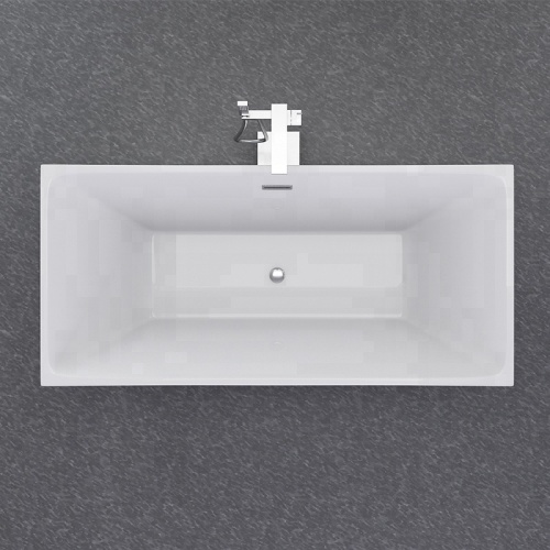 Freestanding Spa Bathtub Independent Acrylic Bathtub with Shower Faucet