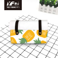 Estilo de fruta personalizada Familia PU Bolso de cuero Bag Cosmetic Bag Case y bolso multifuncional