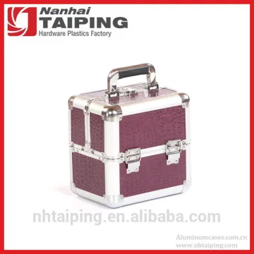 Purple Cosmetic Kit Case Aluminum Beauty Vanity Case