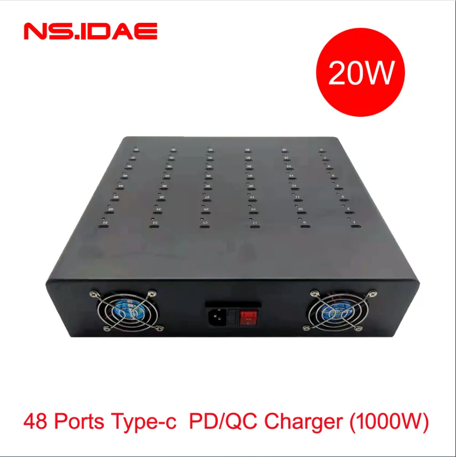 48-Port Type-C高速電荷PD QCプロトコル1000W