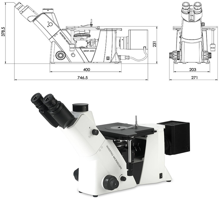 1000x Industry Inspection Inverted Metallographic Brightfield Darkfield ...