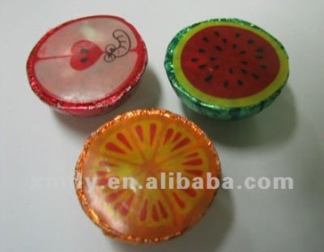 watermelon shaped milk compound chocolate