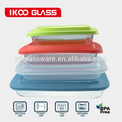 Microwave oven safe glass baking pan baking dish