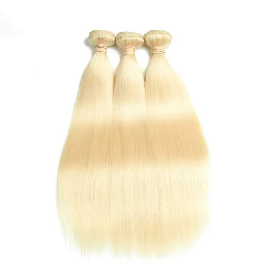 vendor stock factory price Peruvian virgin hair 613 straight 10A bundles