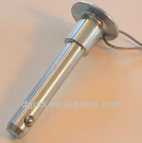 zinc plated steel lock pin with one ball