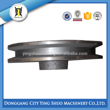 industrial ductile iron flat belt pulley wheel casting