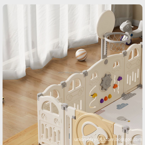 Baby Playpen with Slide and Swing