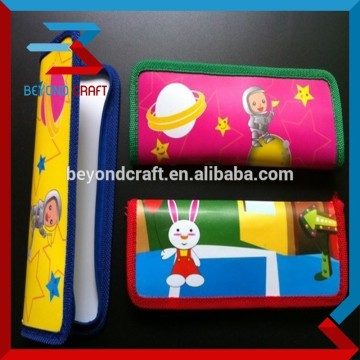 PP plastic zipper lock cloth sliding zip pencil bags for student