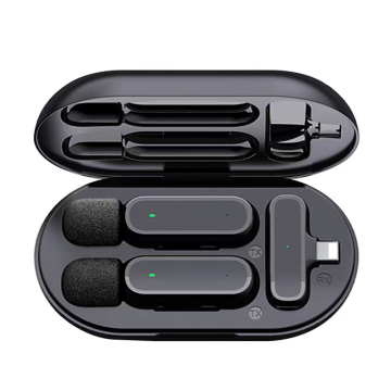Lavalier Wireless Microphone Mini Clip-on Microphone for iPhone and Android Smartphones