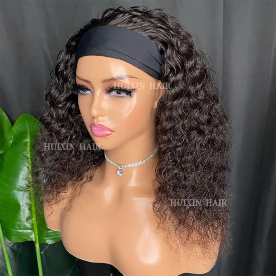 Peruvian Deep Wave Headband Wig - 100% Virgin Raw Human Hair