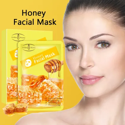Organic Natural Honey & Aloe Vera Facial Mask for Whitening, Anti-Oxidation, Hydration & Moisturizing