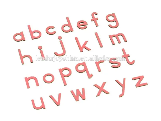 High quality montessori baby educational toys for small movable alphabet(pink)