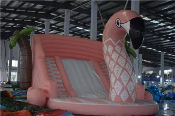 2022 new design pink swan Outdoor party jumpers inflatable jumping castle for kids