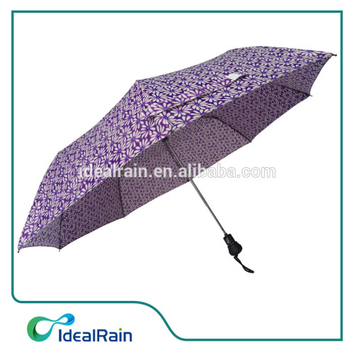 3 fold automatic open full over custom print umbrella