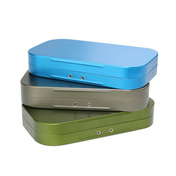Waterproof Tackle Lure Set with Small Aluminum Fly Box and Foam Inserts