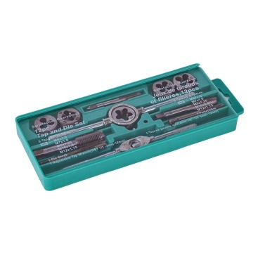 Hot Selling 12 Piece Tap and Die Set with Blow Mould Case