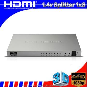 NEW HDMI splitter 1input 8 output  3D 1.4v
