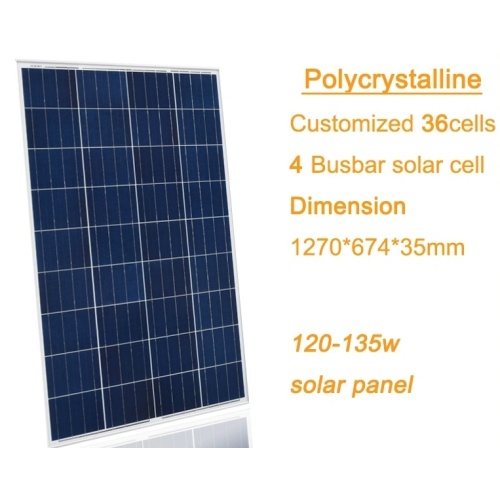 120W Polycrystalline Solar Panel with Complete Certifications