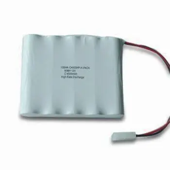 Customized NiMH Battery Pack with 12V Voltage, 4,500mAh Capacity