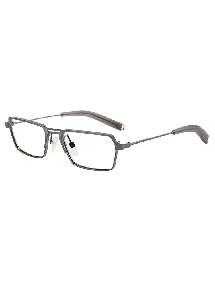 Designer Rechteck Titanrahmen Brille