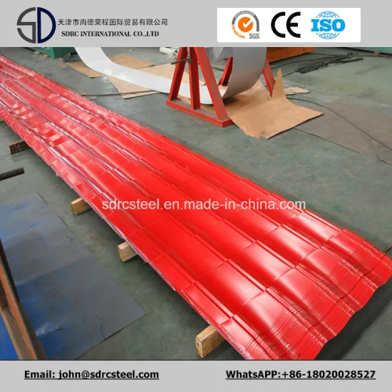 Corrugated Metal Roofing Wall Cladding Material Prepainted Galvanized Steel Coil