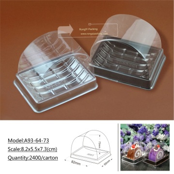 plastic PVC sushi cake cookies packing box