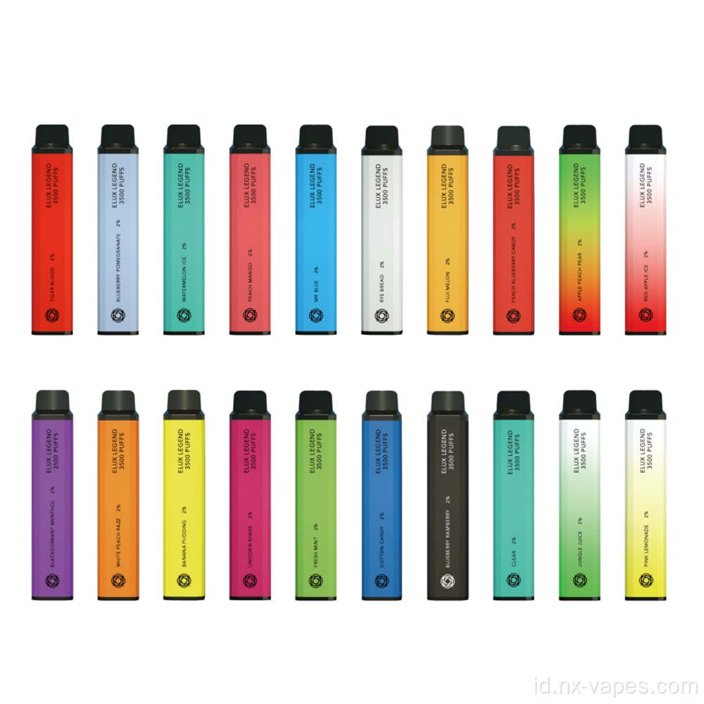 Elux Legend 3500 Puff Disposable Vape Device 2%