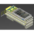 Dissolved air flotation with capacity and efficiency