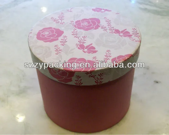 high quality printed round box