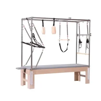 Maple Wooden White Pilates Equipment Set with Piano Steel Springs - Balanced and Cheap Commercial Pilates Equipments