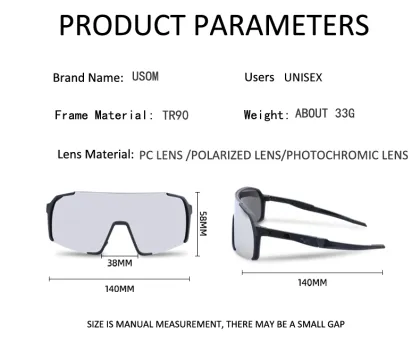 Factory Price Cycling Glasses with Polarized Gray Lenses - Sports Design OEM Bike Goggles