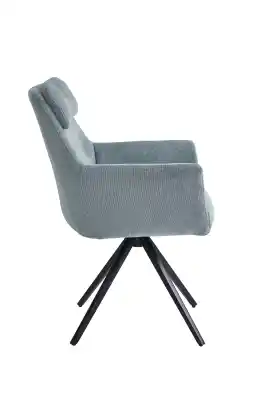 Light Blue Swivel Dining Chair