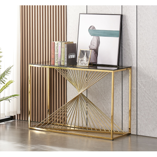 Consola geométrica delgada de oro | Pasillo de color inteligente esencial