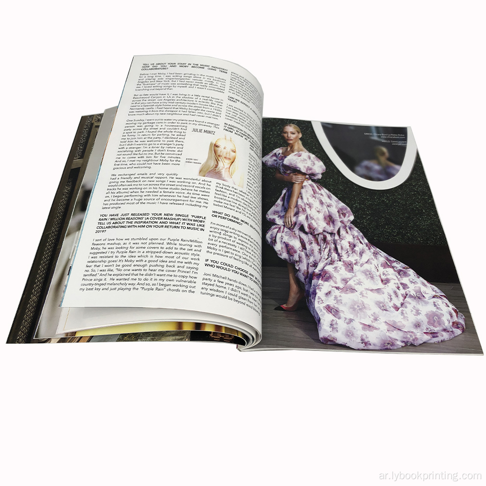 كتيب منتج Softcover Book Producture طباعة مجلة رخيصة