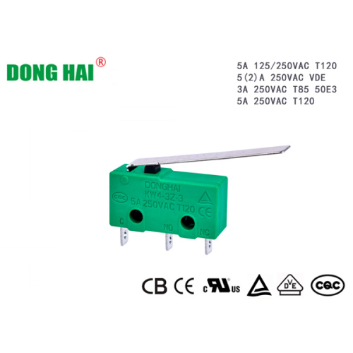 Мініяцюрны мікраперамыкач даўжынёй 29 мм з рычагом