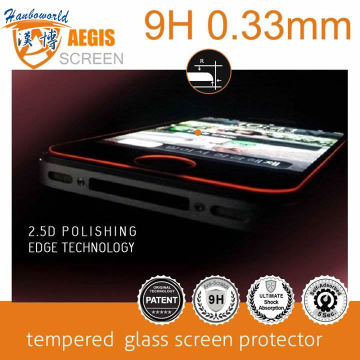 New arrival! tempered glass screen protector with silicon coating for iphone 5