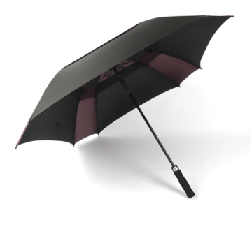 30 Inch Windproof Pongee Fabric Large Unisex Square Golf Umbrella with Reinforced Carry Bag