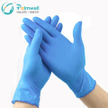 Disposable the blue nitrile gloves non sterile