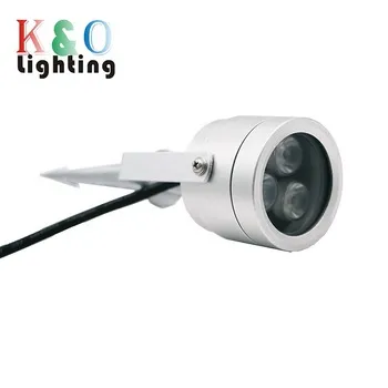 Outdoor IP67 Waterproof GU10 3W LED Garden Spike Light - Warm White 3000K