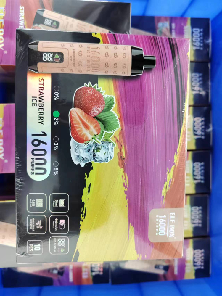 กล่องเอลฟ์ดั้งเดิม Shisha 16000 ขายส่งขนาดใหญ่