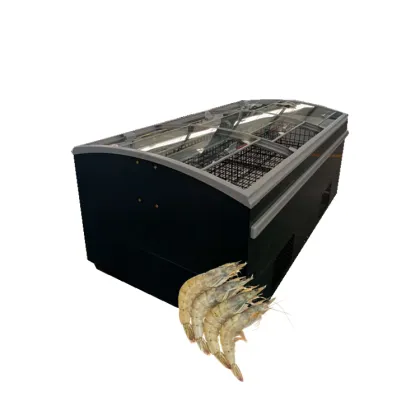 Ice Cream Vertical Refrigerator Island Freezer