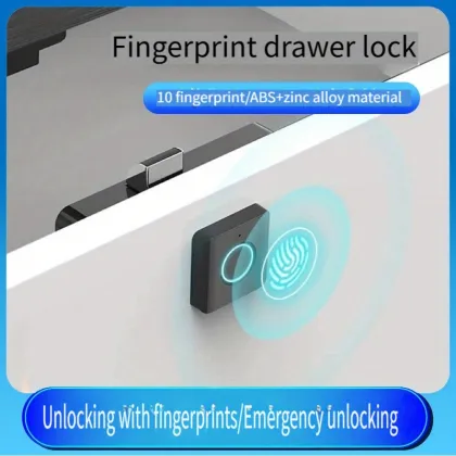 Smart fingerprint drawer lock bedside table wardrobe lock