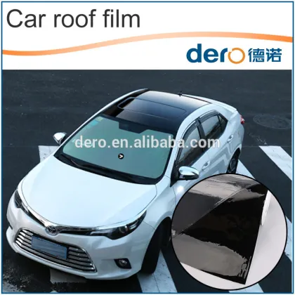 Hot Sale ! Dero Glossy Black Car Sunroof Vinyl Stickers
